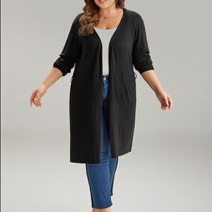 BloomChic Black Tie Cardigan Sz 12